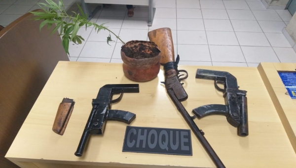 Polícia Militar apreende três armas de fogo no bairro Belo Jardim